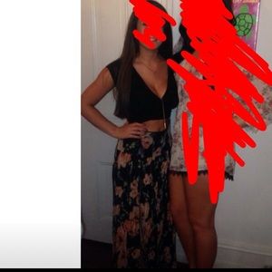 Tobi Floral Maxi Skirt